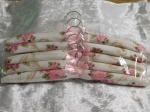 Satin Coat Hangers Pack 5 Floral 4